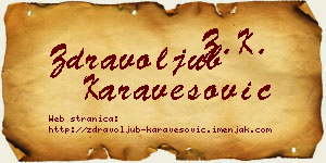 Zdravoljub Karavesović vizit kartica